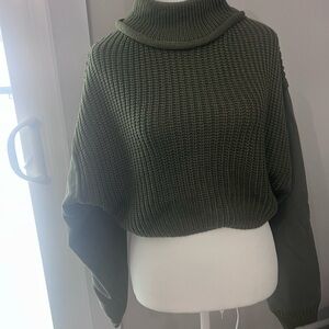 Gilded Intent Olive Turtleneck Sweater